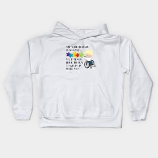 Wheelchair Boy is So Fast Kids Hoodie